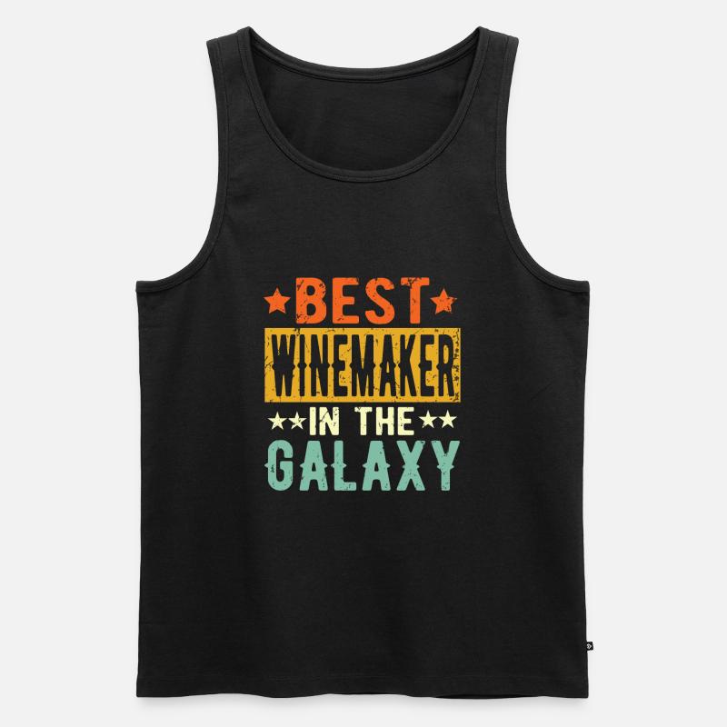 Best Winemaker ever Winemaker Gift - Men's Premium Organic Tank Top - black