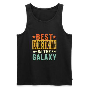Best Logistiker ever Logistiker Geschenk - Männer Premium Bio Tank Top - Schwarz - Vorne - AI Model Male 178 light (178cm)