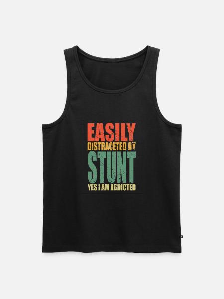 Stunt saying funny - Men's Premium Organic Tank Top - black