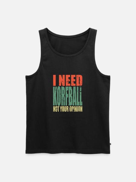 Korfball saying funny - Men's Premium Organic Tank Top - black