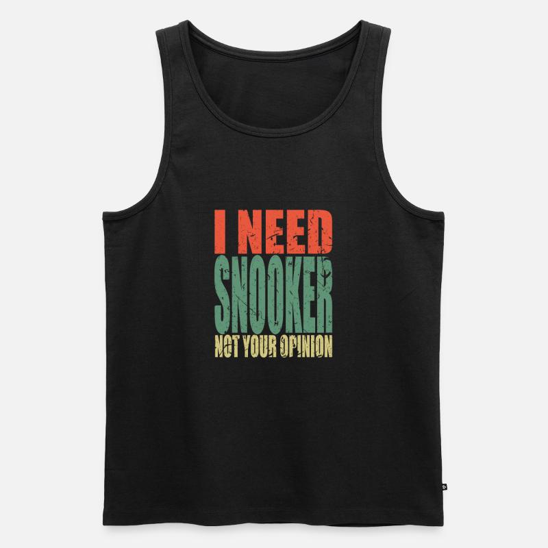 Snooker Spruch lustig - Männer Premium Bio Tank Top - Schwarz