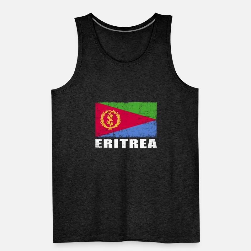 Drapeau de l’Érythrée Grunge Drapeau de l’Érythrée Débardeur bio Premium Homme