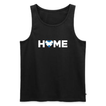 Scotland Home Scotland Flag - Men's Premium Organic Tank Top - black - Front - Michal (187cm)