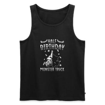 Demi-année 6 mois Anniversaire Monster Truck - Débardeur bio Premium Homme - noir - Devant - Michal (187cm)