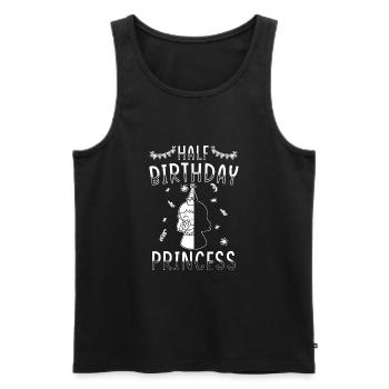 Demi-année 6 mois anniversaire princesse - Débardeur bio Premium Homme - noir - Devant - Michal (187cm)