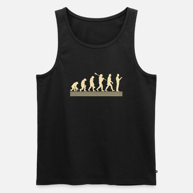Evolution Des Sprachpathologen - Männer Premium Bio Tank Top - Schwarz