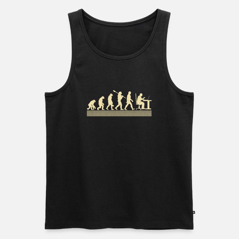 Evolution Des Computerprogrammierers - Männer Premium Bio Tank Top - Schwarz
