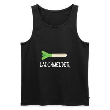 Lauch Lauchmelder Fitness Fun Humor Gym Geschenk - Männer Premium Bio Tank Top - Schwarz - Vorne - Michal (187cm)