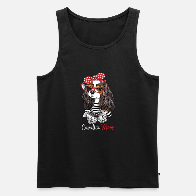Cavalier King Charles Spaniel - Männer Premium Bio Tank Top - Schwarz