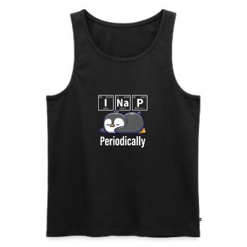 Pinguin - Männer Premium Bio Tank Top - Schwarz - Vorne - AI Model Male 178 light (178cm)