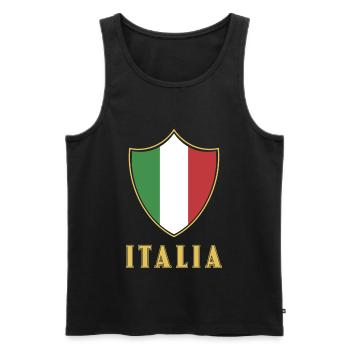 Italia Mode Italia Jersey - Men's Premium Organic Tank Top - black - Front - AI Model Male 178 light (178cm)