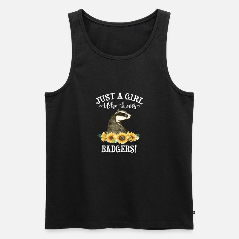 Dachs - Männer Premium Bio Tank Top - Schwarz
