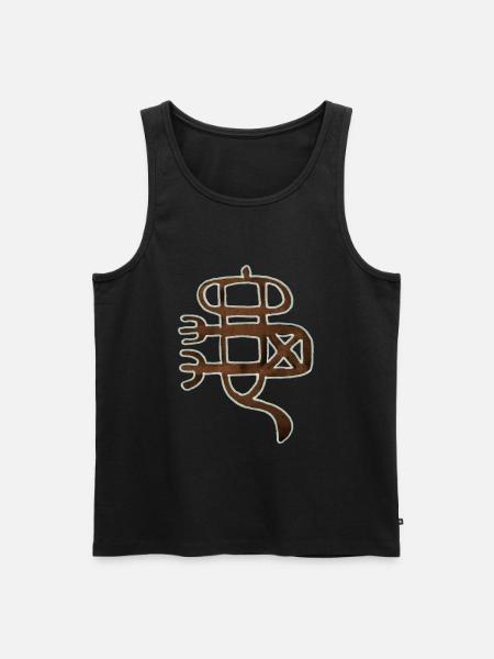 Turtle - Chinese symbol - Men's Premium Organic Tank Top - black