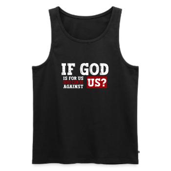 Jésus-Christ - Chemise chrétienne - Chrétien - Débardeur bio Premium Homme - noir - Devant - Michal (187cm)