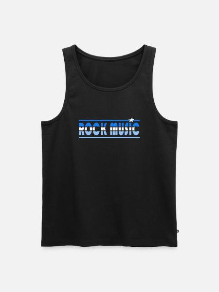 Rock Music Retro - Men's Premium Organic Tank Top - black