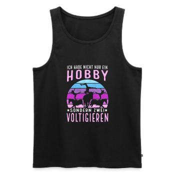 Voltigieren Voltigiererin Pferdesport Geschenk - Männer Premium Bio Tank Top - Schwarz - Vorne - Michal (187cm)