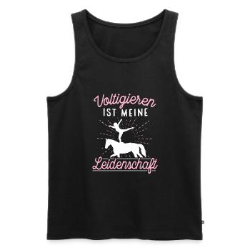 Voltigieren Voltigiererin Pferdesport Geschenk - Männer Premium Bio Tank Top - Schwarz - Vorne - Michal (187cm)