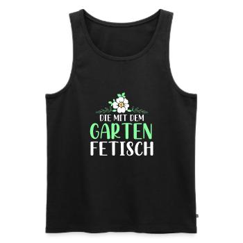 Kleingarten anfänger Die mit dem Garten Fetisch - Männer Premium Bio Tank Top - Schwarz - Vorne - Michal (187cm)