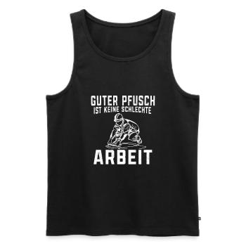 Bodenleger Bodenleger Fliesenlegermeister - Männer Premium Bio Tank Top - Schwarz - Vorne - Michal (187cm)