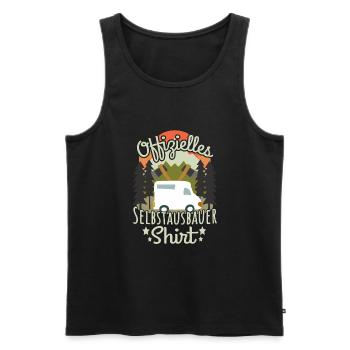 Camping Natur Camper Selbstausbauer Wildcamping & - Männer Premium Bio Tank Top - Schwarz - Vorne - AI Model Male 178 light (178cm)