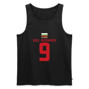 Sauf Trikot Fußball Partyurlaub Thekenmannschaft - Männer Premium Bio Tank Top - Schwarz - Vorne - Michal (187cm)