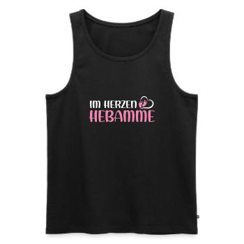 Im Herzen Hebamme Amme Hebamme Geburtshaus oder - Männer Premium Bio Tank Top - Schwarz - Vorne - Michal (187cm)