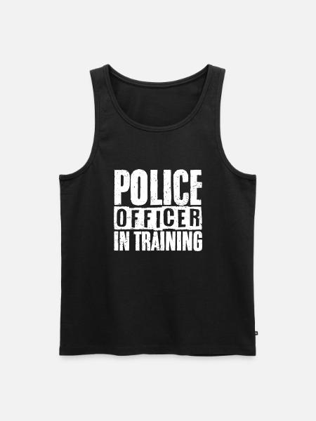 Un policier en formation Un futur policier - Débardeur bio Premium Homme - noir