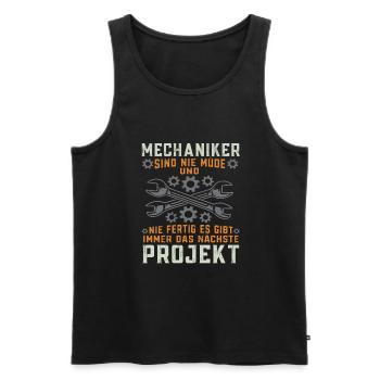 KFZ Mechaniker sind nie müde Schrauber Geschenk - Männer Premium Bio Tank Top - Schwarz - Vorne - Michal (187cm)