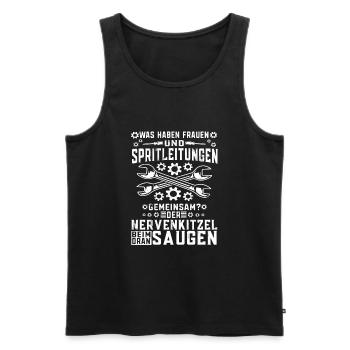 KFZ Mechaniker Meisterpürufung Geschenk Schrauber - Männer Premium Bio Tank Top - Schwarz - Vorne - Michal (187cm)