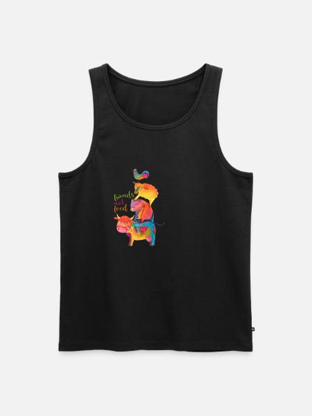 Freunde, kein Essen - Männer Premium Bio Tank Top - 