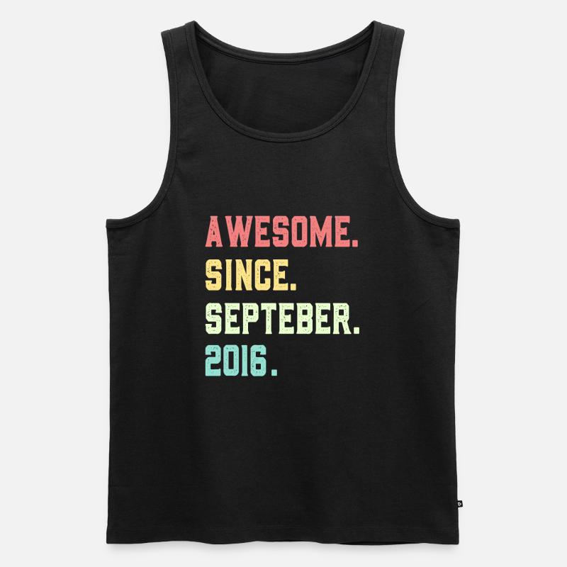 Großartig seit September 2016 - Männer Premium Bio Tank Top - Schwarz