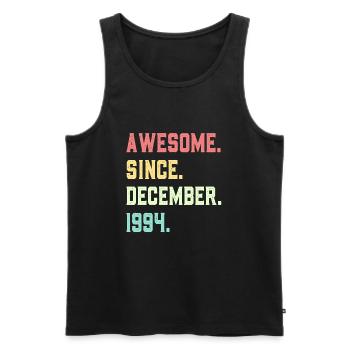 Awesome Since December 1994 - Men's Premium Organic Tank Top - black - Front - Michal (187cm)
