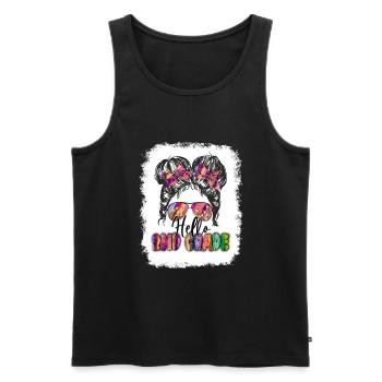 Zweite Klasse Rainbow Girls Jungen Lehrerteam 2. - Männer Premium Bio Tank Top - Schwarz - Vorne - Michal (187cm)