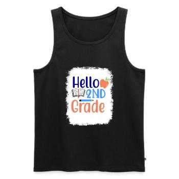 Zweite Klasse Rainbow Girls Jungen Lehrerteam 2. - Männer Premium Bio Tank Top - Schwarz - Vorne - Michal (187cm)