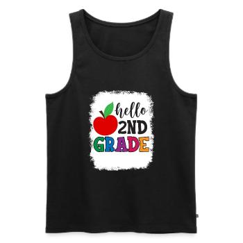 Zweite Klasse Rainbow Girls Jungen Lehrerteam 2. - Männer Premium Bio Tank Top - Schwarz - Vorne - Michal (187cm)