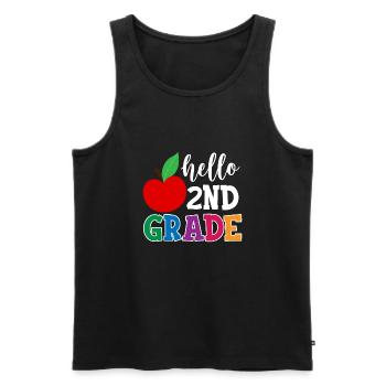 Zweite Klasse Rainbow Girls Jungen Lehrerteam 2. - Männer Premium Bio Tank Top - Schwarz - Vorne - Michal (187cm)