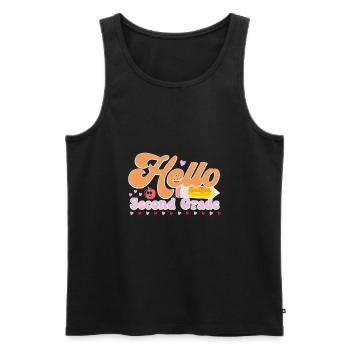 Zweite Klasse Rainbow Girls Jungen Lehrerteam 2. - Männer Premium Bio Tank Top - Schwarz - Vorne - Michal (187cm)