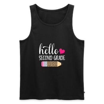 Zweite Klasse Rainbow Girls Jungen Lehrerteam 2. - Männer Premium Bio Tank Top - Schwarz - Vorne - Michal (187cm)
