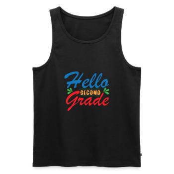 Zweite Klasse Rainbow Girls Jungen Lehrerteam 2. - Männer Premium Bio Tank Top - Schwarz - Vorne - Michal (187cm)