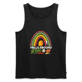 Zweite Klasse Rainbow Girls Jungen Lehrerteam 2. - Männer Premium Bio Tank Top - Schwarz - Vorne - Michal (187cm)