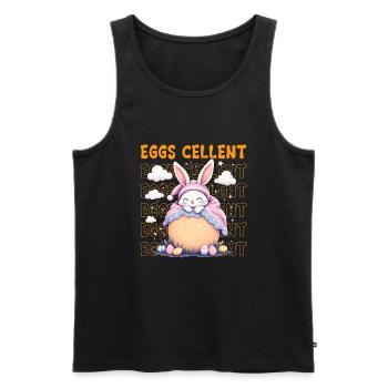 Oeufs Cellent - Débardeur bio Premium Homme - noir - Devant - Michal (187cm)