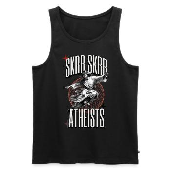 Skater Jesus - Men's Premium Organic Tank Top - black - Front - Michal (187cm)