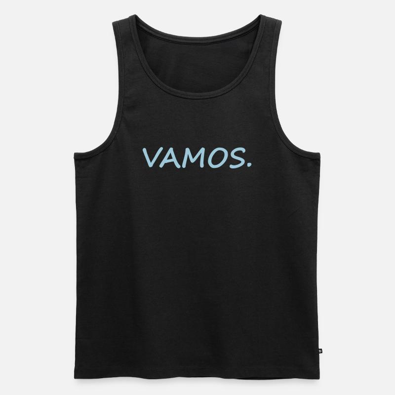 VAMOS - Männer Premium Bio Tank Top - Schwarz