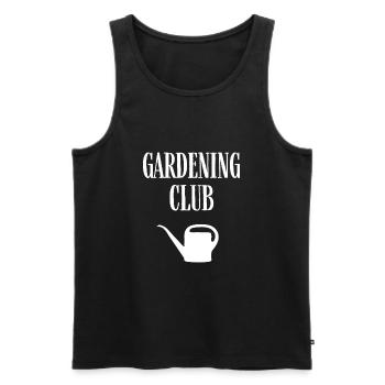 Gartenbau-Club - Männer Premium Bio Tank Top - Schwarz - Vorne - AI Model Male 178 light (178cm)