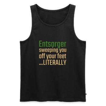 Entsorger Valentinstag Sweeping you - Männer Premium Bio Tank Top - Schwarz - Vorne - AI Model Male 178 light (178cm)