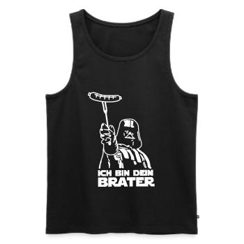 ich bin dein Brater - Männer Premium Bio Tank Top - Schwarz - Vorne - AI Model Male 178 light (178cm)