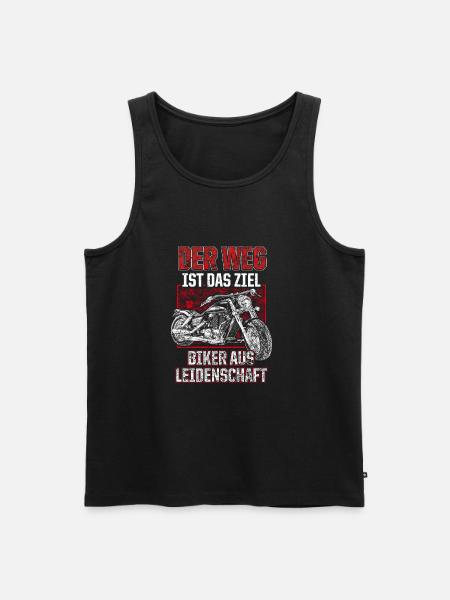 Biker aus leidenschaft - Männer Premium Bio Tank Top - Schwarz