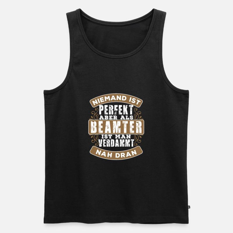 Beamter - Männer Premium Bio Tank Top - Schwarz