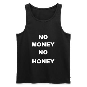 No Money No Honey - Männer Premium Bio Tank Top - Schwarz - Vorne - Michal (187cm)