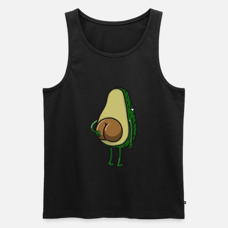Avocado Lustig Hintern - Männer Premium Bio Tank Top - undefined